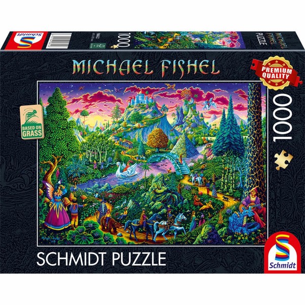 Schmidt Spiele Fantastische MäRchenwelt Michael Fishel Puzzle 1000 Teile-image