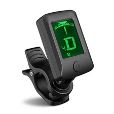 AT-07 Digital LCD Clip-On Tuner For Guitar Chromatic Bass Ukulele C/D Violin AVB