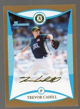 2008 BOWMAN GOLD SP TREVOR CAHILL #BDPP110 HOT!