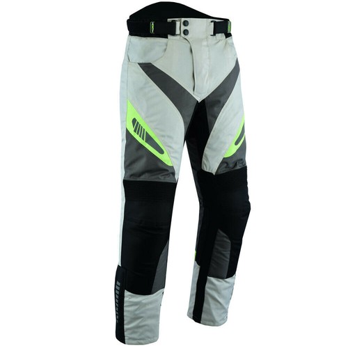Motorbike Racing 2Piece Suit Motorcycle Waterproof with Armoured Jacket Green UK - Picture 8 of 12