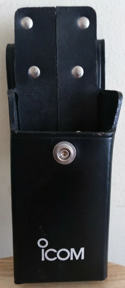 ICOM Leather Holster Pouch Handheld Aviation Radio Holder Belt Clip Swivel Icom - Image 2 of 4