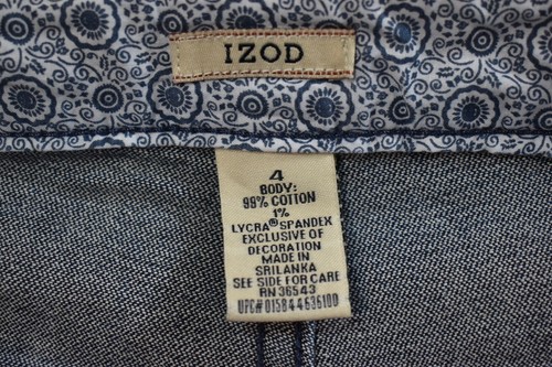 Pantalones de mezclilla para mujer Izod Capri talla 4 panel abdominal adelgazante - Imagen 5 de 5