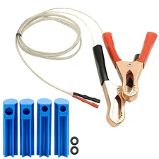 Fuel Injector Cleaner Tester w/ 4 Size Universal Injector Flush Cleaner Adapters