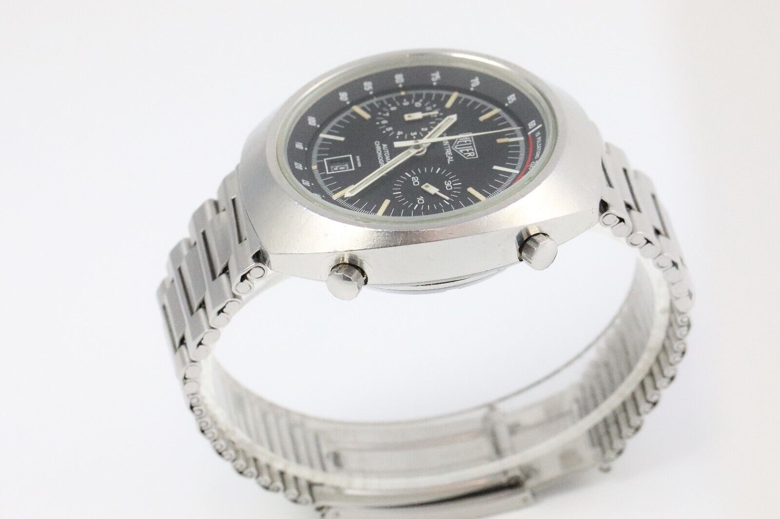 Bild 8 - HEUER Montreal Automatic Chronograph 110.503N 1970er 42mm Dif21888 AVS18039 X