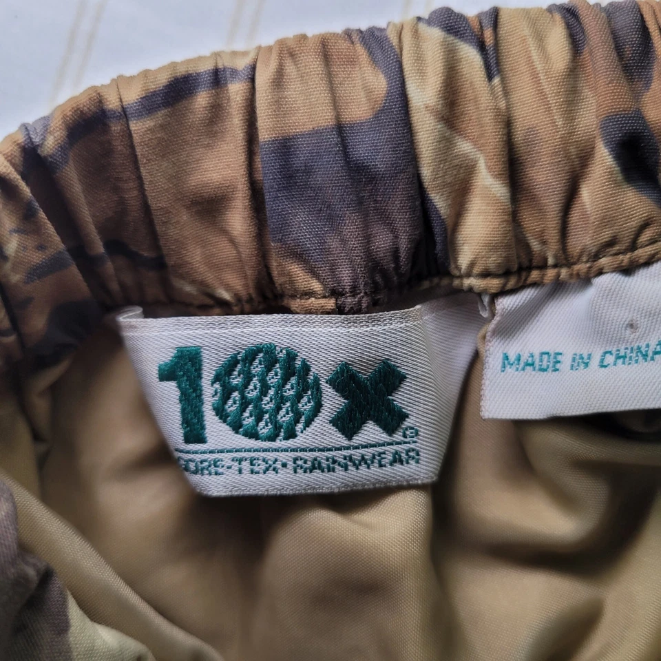 Vintage 90's 10X GORE-TEX RealTree Rainwear Camo Drawstring Bib Pants, 36" Waist - Image 3 of 4