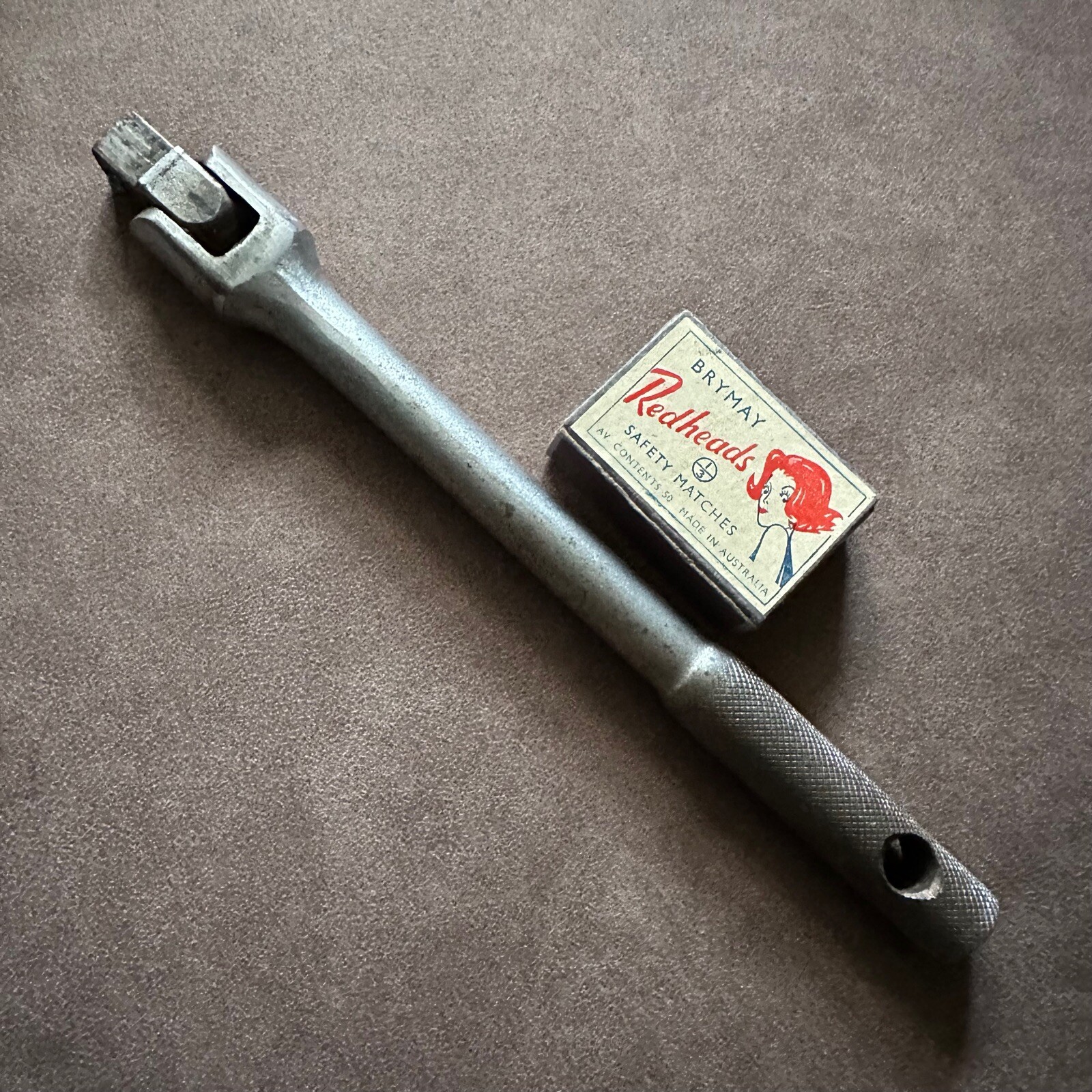VINTAGE SIDCHROME 8" LONG 1/2"dr OFFSET BREAKER BAR TOOL MADE IN