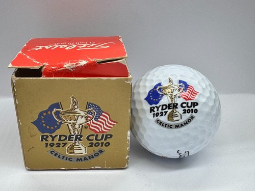 VINTAGE TITLEIST RYDER CUP CELTIC MANOR SOUVENIR GOLF BALL 2010