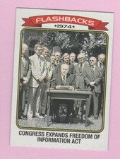 2023 Topps Heritage News Flashbacks #NF-9 Freedom of Information Act (EW300)