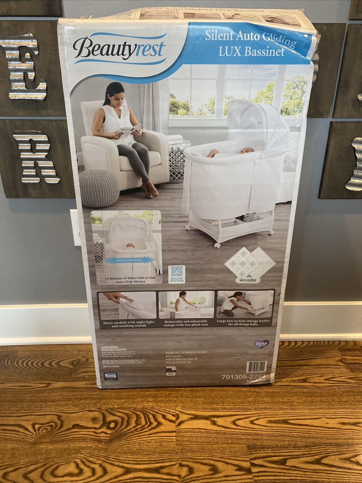 beautyrest silent auto gliding bassinet