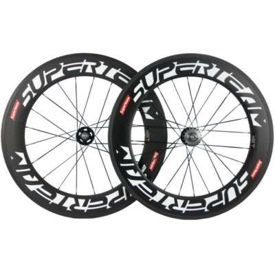 Superteam 50mm 88mm Fixed Gear Carbon Wheelset Carbon 700C
