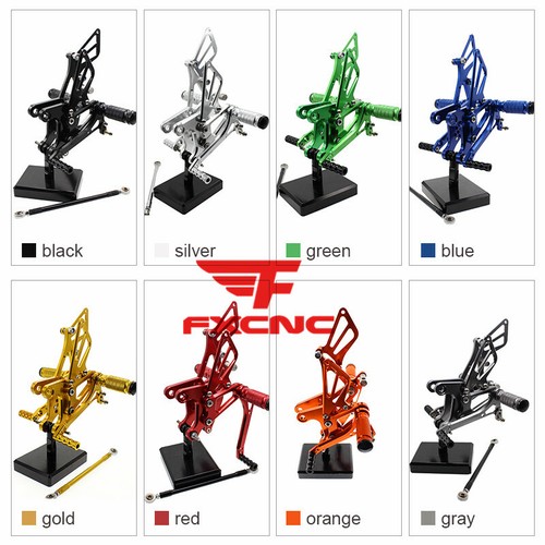 Pedales de estriba trasera FXCNC para Kawasaki Ninja ZX6R ZX636 2005 2006 2007 2008 - Imagen 8 de 19