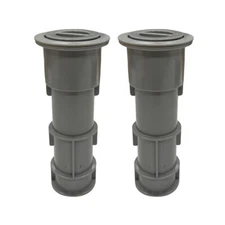 Aquastar US103 7.5" Umbrella Stands with Sleeve & Center Cap Light Gray (2 Pack)