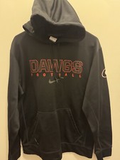 Nike Therma-Fit Black UGA DAWGS football hoodie size Medium