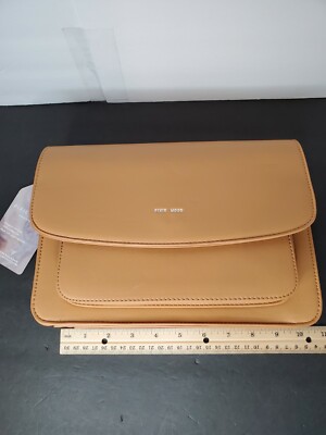 Pixie Mood Women's Zoe Vegan Leather Causebox Crossbody Bag Honey Medium NWT