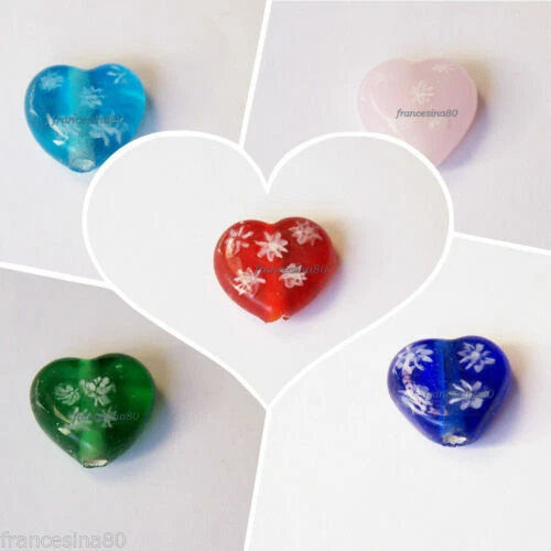 Perline sfuse di vetro multicolore