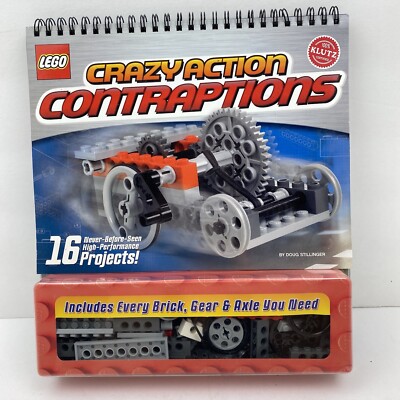LEGO Crazy Action Contraptions Klutz 16 Project Book 87 Piece sealed 2008