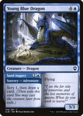 [MTG] Young Blue Dragon (106) (CLB) NM