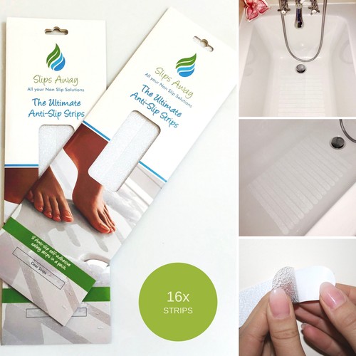 NON SLIP BATH MAT SHOWER TRAY SAFETY STRONG GRIP STICKERS NON RUBBER