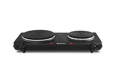 	Portable Small Electric Stove Top 2 Burners Range Double Hot Plate Countertop	