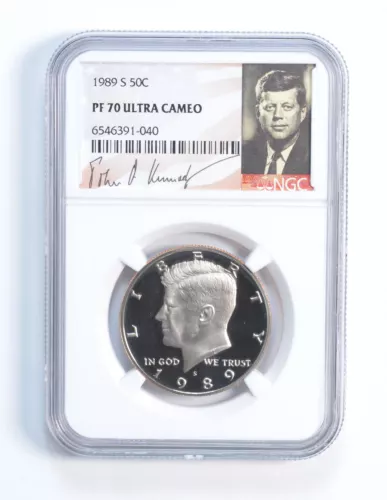 1989-S PF70 Kennedy Half Dollar NGC Special Label