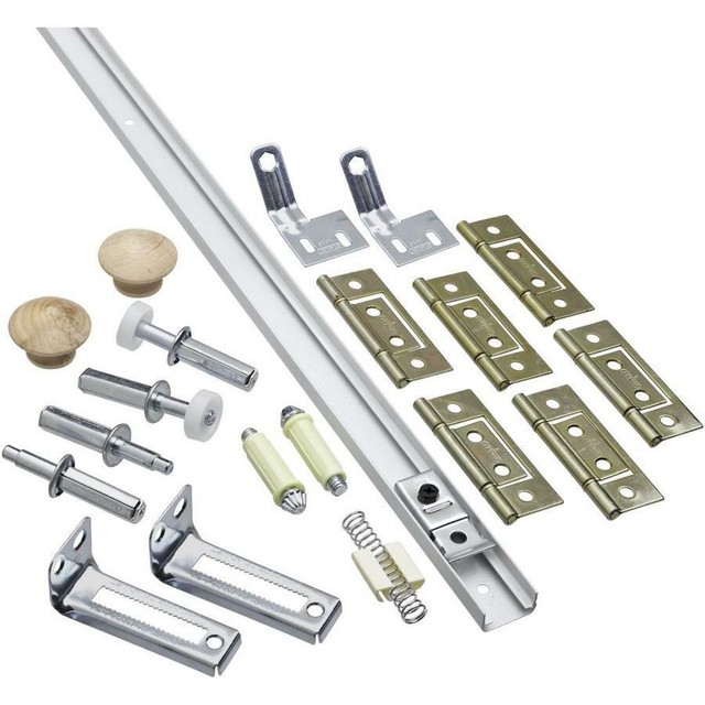 60 In Folding Bifold Closet Door Hardware Complete Set Steel Easy