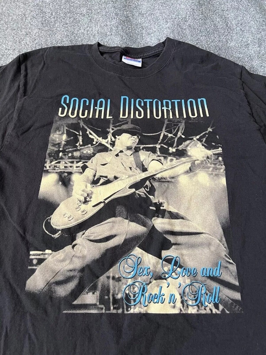 Social Distortion Band Shirt, Black Color Unisex Tshirt Reprint S