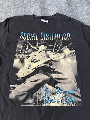Social Distortion Band Shirt, Black Color Unisex Tshirt Reprint S