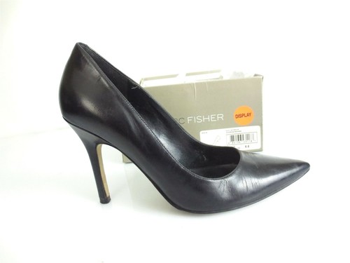 MARC FISHER Black Leather Pumps Heels 