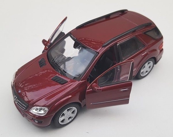 Blitz Versand Mercedes Ml 350 Bordeaux Welly Modell Auto 1:34-39 Neu & Ovp-image