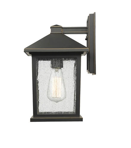 Z-Lite Portland 1 Light Outdoor Wall Light, Oil Rubbed Bronze - Picture 5 of 8