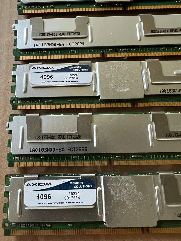 4GB FULLY BUFFERED MODULE DDR-2 PC2-5300 QUAD RANK IDT AMB - Image 3 of 4