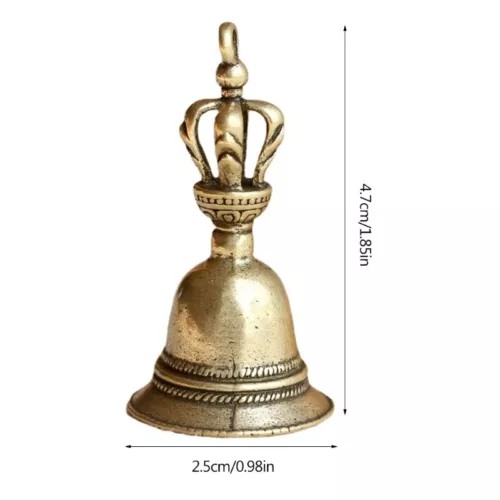 Brass Handle Loud Hand Bell Small Hand Bell for Weddings, School Classroom Game - Picture 2 of 6
