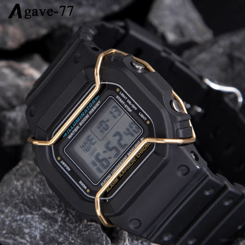 手表保险杠适用于卡西欧 DW5600、DW5610、GA100、GA110 实心锻造保护条 — 第 4/4 张图片