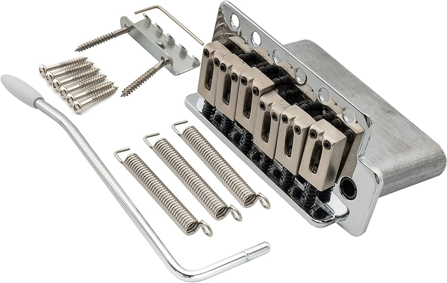 Wilkinson Deluxe 52.5mm (2-1/16 inch) Full Block ST Guitar Tremolo Bridge
