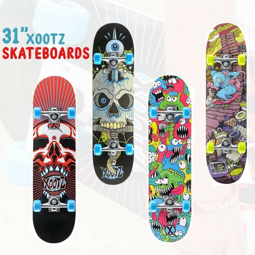 Skateboard Da Decorare Per Bambini - Tavola Legno 43cm Per Graffiti Fai Da Te - Foto 6