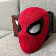Spider-Man Mask Moving Eyes Cosplay Props Remote Control Ring Xmas Gift