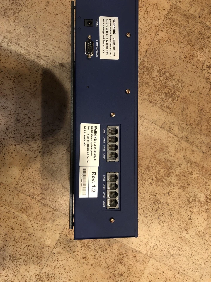 VODAVI 8 PORT DIGITAL VOICE MAIL DHD-08 REV:1.2 ISSUE 1 DHD08 - Image 2 of 4