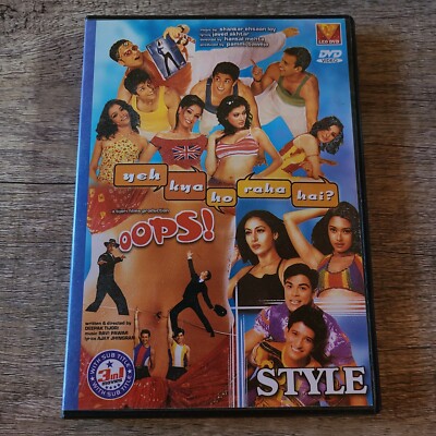 3-in-1 Movies / Yeh Kya Ho Raha Hai? / Oops! / Style DVD with Sub Title *Tested*