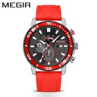 MEGIR Men's Chronograph Multifunction Luminous Waterproof Calendar Quartz Watch