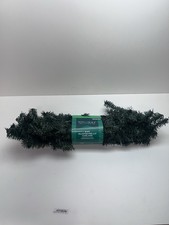Holiday Living 30 Warm White LED 9 Pre-Lit Pine Garland Green 6030490 Timer