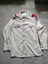 Boy Scouts Of America Mens Long sleeve Button Up Shirt No Size FITS LIKE LARGE