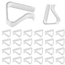 24 Pieces Transparent Clear Tablecloth Clips, Plastic Table Cloth Clips  Windp...