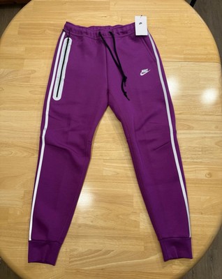 Nike Tech Fleece Pants Joggers Reflective Bold Berry FZ0762-505