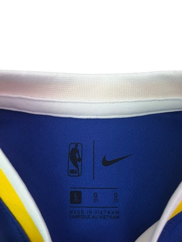 100% Authentic Nike Golden State Warriors Blank Jersey Size 7 Large Boys New - Picture 2 of 4
