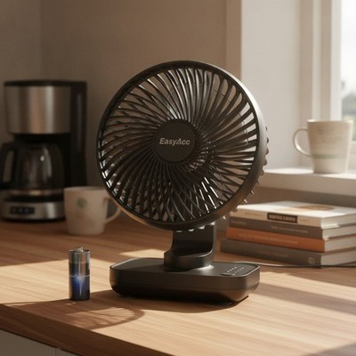 4 Geschwindigkeiten verstellbarer leiser Desktop-Lüfter - hält bis zu 15 Stunden, perfekt für Reisen