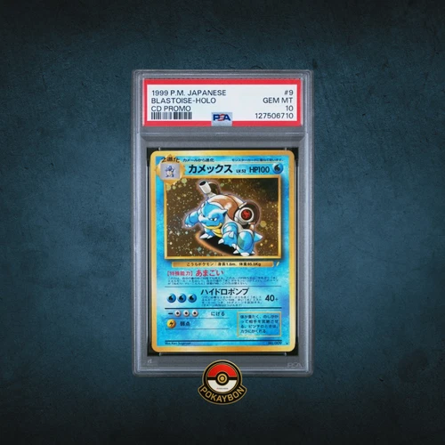Blastoise # 9 Holo Japanese CD Promo PSA 10