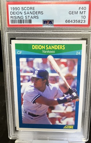Deion Sanders #40 1990 Score Rising Stars card