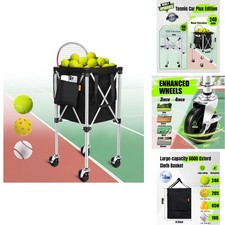 Angooni Professional Tennis Cart - Silent PU Wheels - 150/240 Balls