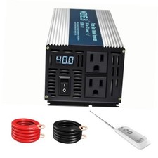 800W Pure Sine Wave Inverter 36V DC to 110V 120V AC Power Converter with LED