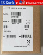 New HPE 881457-B21 881507-001 2.4TB SAS 12Gb 10K 2.5" SFF 512e DS HDD Hard Drive